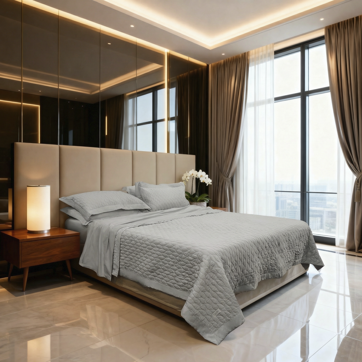 Sateen Quilt Set